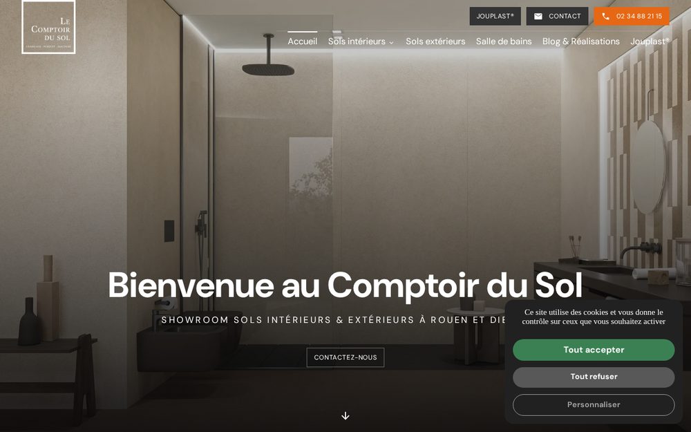 Aperçu du site Le Comptoir du Sol